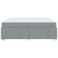 Preview: Bettgestell Hellgrau 180 x 200 cm Stoff