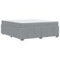 Preview: Bettgestell Hellgrau 180 x 200 cm Stoff