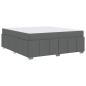 Preview: Bettgestell Dunkelgrau 180 x 200 cm Stoff