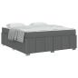 Preview: Bettgestell Dunkelgrau 180 x 200 cm Stoff
