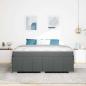 Preview: Bettgestell Dunkelgrau 180 x 200 cm Stoff