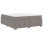 Preview: Bettgestell Taupe 180 x 200 cm Stoff