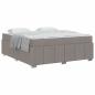Preview: Bettgestell Taupe 180 x 200 cm Stoff