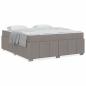 Preview: Bettgestell Taupe 180 x 200 cm Stoff