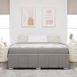 Preview: Bettgestell Taupe 180 x 200 cm Stoff