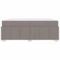 Preview: Bettgestell Taupe 180 x 200 cm Stoff
