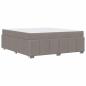 Preview: Bettgestell Taupe 180 x 200 cm Stoff