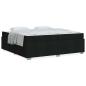 Preview: Bettgestell Schwarz 200 x 200 cm Stoff