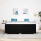 Preview: Bettgestell Schwarz 200 x 200 cm Stoff