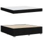 Preview: Bettgestell Schwarz 200 x 200 cm Stoff