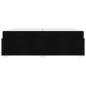 Preview: Bettgestell Schwarz 200 x 200 cm Stoff