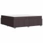 Preview: Bettgestell Dunkelbraun 200 x 200 cm Stoff