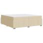 Preview: Bettgestell Creme 200 x 200 cm Stoff