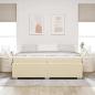 Preview: Bettgestell Creme 200 x 200 cm Stoff