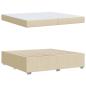 Preview: Bettgestell Creme 200 x 200 cm Stoff