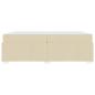 Preview: Bettgestell Creme 200 x 200 cm Stoff