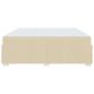 Preview: Bettgestell Creme 200 x 200 cm Stoff