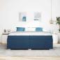 Preview: Bettgestell Sonstiges Blau 200 x 200 cm Stoff