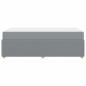 Preview: Bettgestell Sonstiges Hellgrau 80 x 200 cm Stoff
