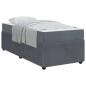 Preview: Bettgestell mit Matratze Sonstiges Dunkelgrau 80 x 200 cm Samt