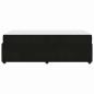 Preview: Bettgestell mit Matratze Sonstiges Schwarz 80 x 200 cm Samt