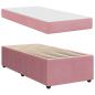 Preview: Bettgestell mit Matratze Sonstiges Rosa 80 x 200 cm Samt