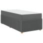 Preview: Bettgestell Sonstiges Dunkelgrau 90 x 190 cm Stoff
