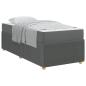 Preview: Bettgestell Sonstiges Dunkelgrau 90 x 190 cm Stoff