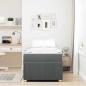 Preview: Bettgestell Sonstiges Dunkelgrau 90 x 190 cm Stoff