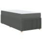 Preview: Bettgestell Sonstiges Dunkelgrau 90 x 190 cm Stoff
