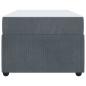 Preview: Bettgestell mit Matratze Sonstiges Dunkelgrau 90 x 190 cm Samt