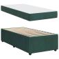 Preview: ARDEBO.de - Bettgestell mit Matratze Sonstiges Dunkelgrün 90 x 190 cm Samt