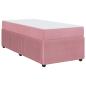 Preview: Bettgestell mit Matratze Sonstiges Rosa 90 x 190 cm Samt