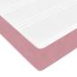 Preview: Bettgestell mit Matratze Sonstiges Rosa 90 x 190 cm Samt