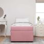 Preview: Bettgestell mit Matratze Sonstiges Rosa 90 x 190 cm Samt