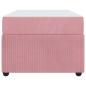 Preview: Bettgestell mit Matratze Sonstiges Rosa 90 x 190 cm Samt