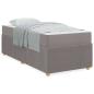 Preview: Bettgestell Sonstiges Taupe 90 x 200 cm Stoff