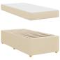 Preview: Bettrahmen Creme 90 x 200 cm Stoff