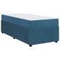 Preview: Bettgestell mit Matratze Sonstiges Blau 90 x 200 cm Samt