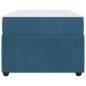 Preview: Bettgestell mit Matratze Sonstiges Blau 90 x 200 cm Samt