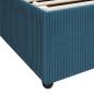 Preview: Bettgestell mit Matratze Sonstiges Blau 90 x 200 cm Samt