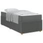 Preview: Bettgestell Sonstiges Dunkelgrau 100 x 200 cm Stoff