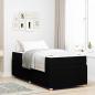 Preview: ARDEBO.de - Bettgestell Sonstiges Schwarz 100 x 200 cm Stoff