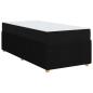 Preview: Bettgestell Sonstiges Schwarz 100 x 200 cm Stoff