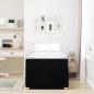 Preview: Bettgestell Sonstiges Schwarz 100 x 200 cm Stoff