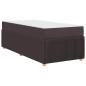 Preview: Bettgestell Sonstiges Dunkelbraun 100 x 200 cm Stoff