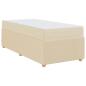 Preview: Bettgestell Sonstiges Creme 100 x 200 cm Stoff