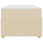 Preview: Bettgestell Sonstiges Creme 100 x 200 cm Stoff