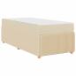 Preview: Bettgestell Sonstiges Creme 100 x 200 cm Stoff