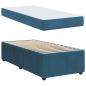 Preview: Bettgestell mit Matratze Sonstiges Blau 100 x 200 cm Samt